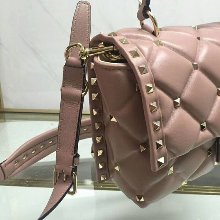 2018 VALENTINO CANDYSTUD TOP HANDLE BAG