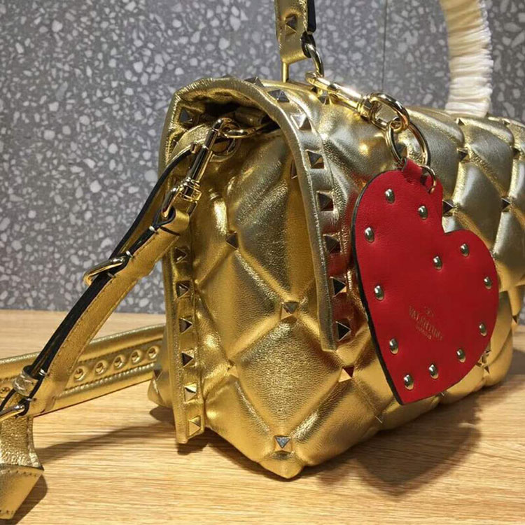 2018 VALENTINO CANDYSTUD TOP HANDLE BAG