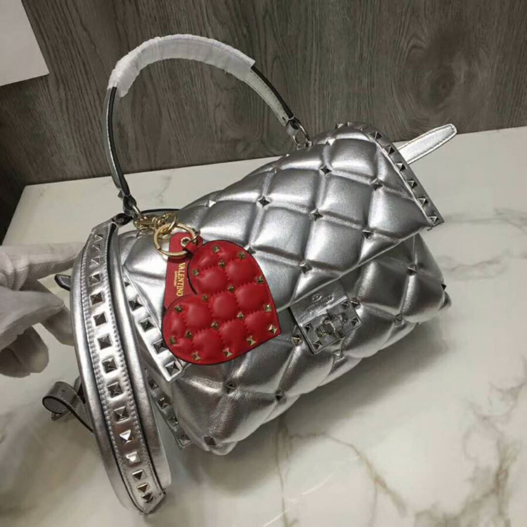 2018 VALENTINO CANDYSTUD TOP HANDLE BAG