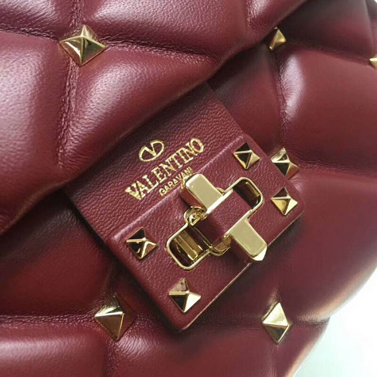 2018 VALENTINO CANDYSTUD TOP HANDLE BAG