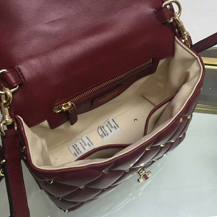 2018 VALENTINO CANDYSTUD TOP HANDLE BAG