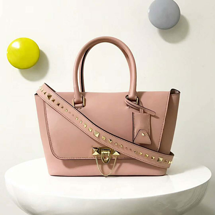 2018 VALENTINO DEMILUNE DOUBLE HANDLE BAG V2046