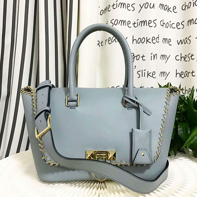 2018 VALENTINO DEMILUNE DOUBLE HANDLE BAG V2046