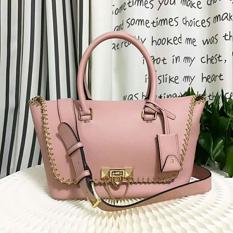 2018 VALENTINO DEMILUNE DOUBLE HANDLE BAG V2046