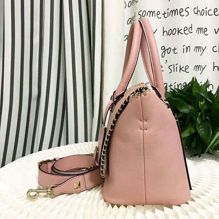 2018 VALENTINO DEMILUNE DOUBLE HANDLE BAG V2046