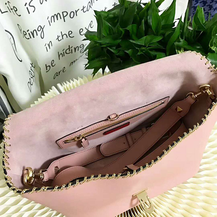 2018 VALENTINO DEMILUNE DOUBLE HANDLE BAG V2046