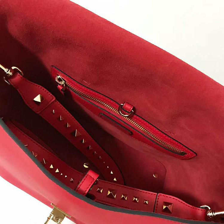 2018 VALENTINO DEMILUNE DOUBLE HANDLE BAG V2046