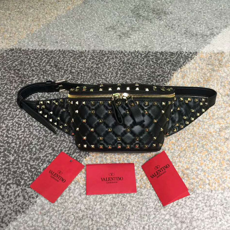 2018 VALENTINO FREE ROCKSTUD SPIKE BELT BAG