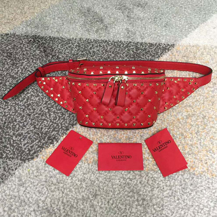 2018 VALENTINO FREE ROCKSTUD SPIKE BELT BAG