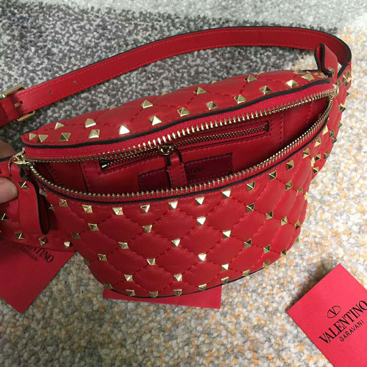 2018 VALENTINO FREE ROCKSTUD SPIKE BELT BAG