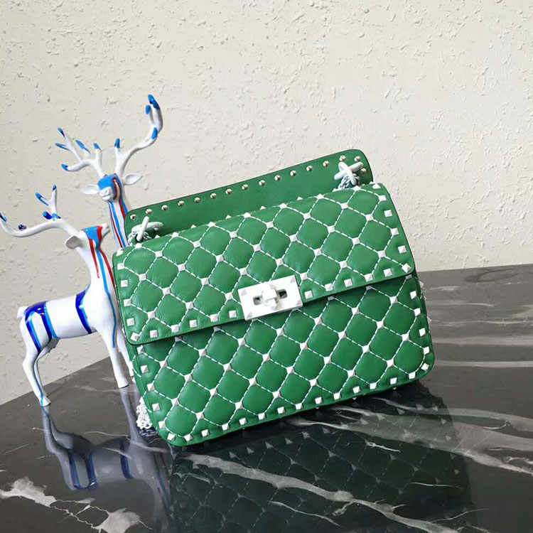 2018 VALENTINO FREE ROCKSTUD SPIKE MEDIUM CHAIN BAG