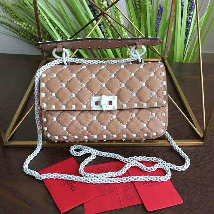 2018 VALENTINO FREE ROCKSTUD SPIKE SMALL CHAIN BAG