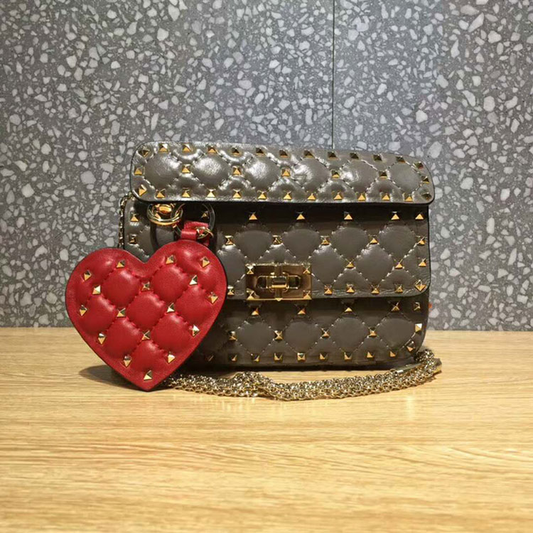 2018 VALENTINO FREE ROCKSTUD SPIKE SMALL CHAIN BAG