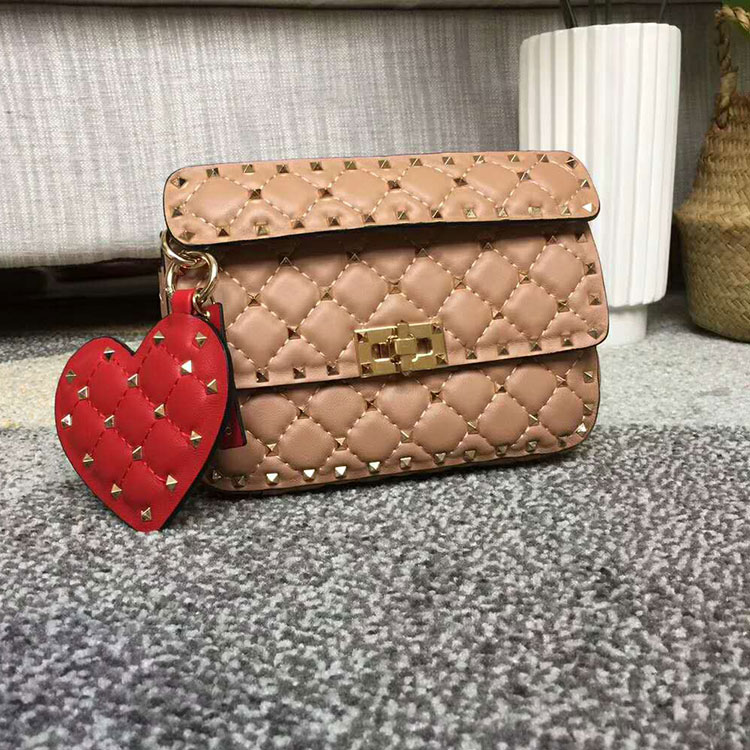 2018 VALENTINO GARAVANI ROCKSTUD SPIKE SMALL BAG 0123