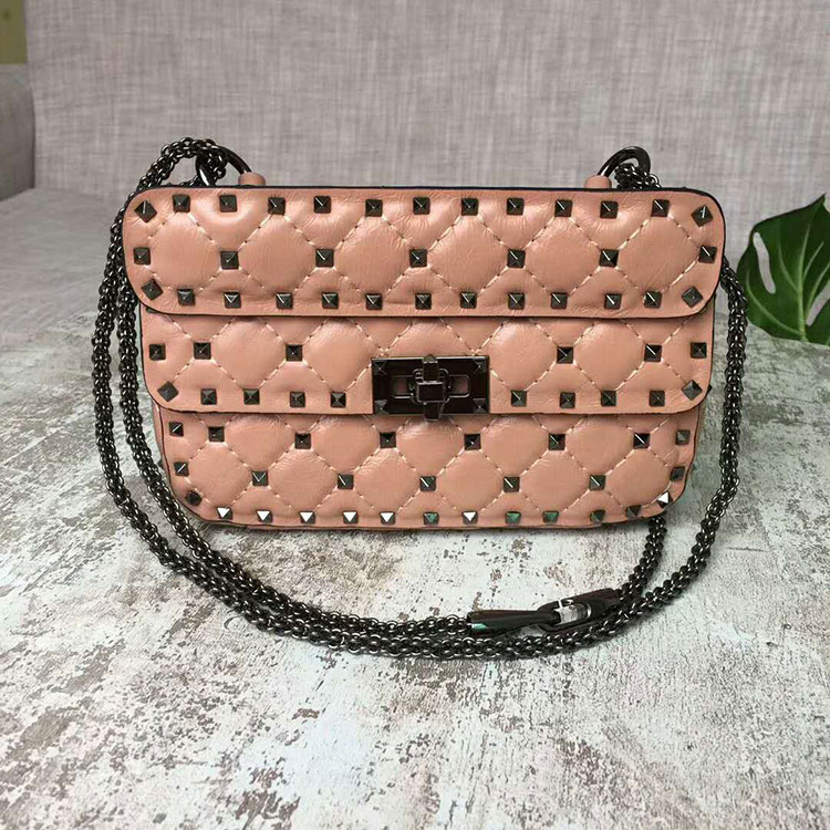 2018 VALENTINO GARAVANI ROCKSTUD SPIKE SMALL BAG 0123