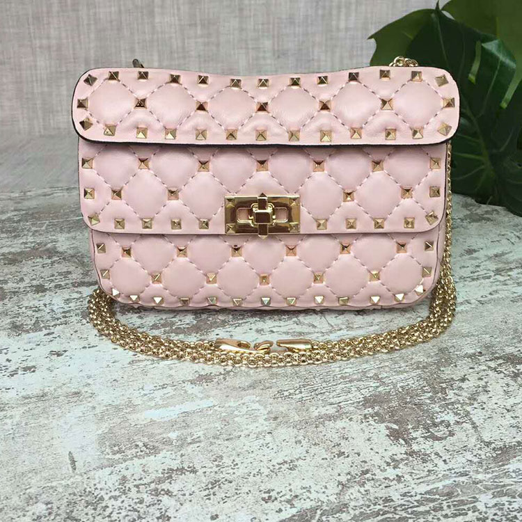 2018 VALENTINO GARAVANI ROCKSTUD SPIKE SMALL BAG 0123