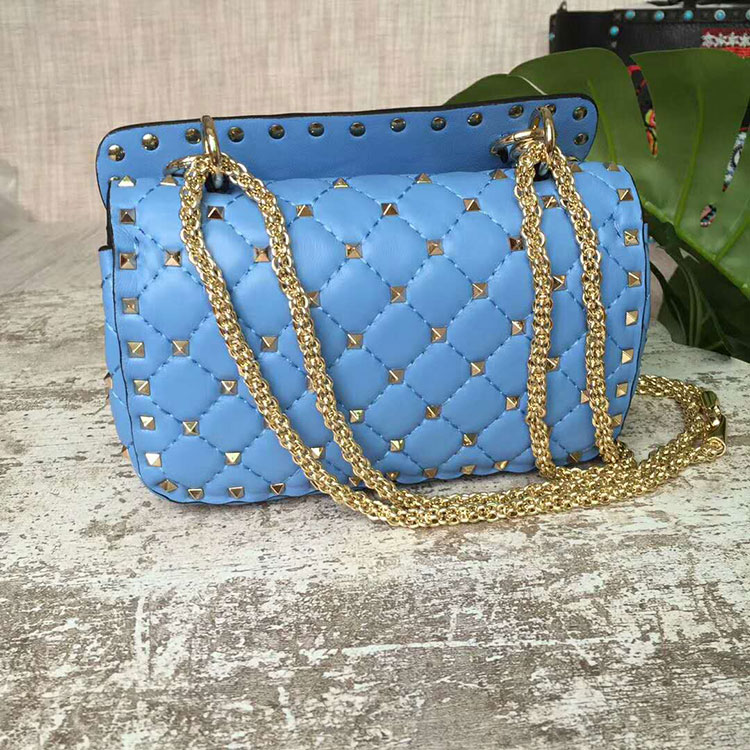 2018 VALENTINO GARAVANI ROCKSTUD SPIKE SMALL BAG 0123