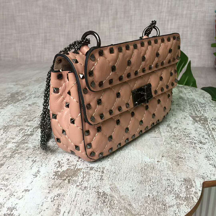 2018 VALENTINO GARAVANI ROCKSTUD SPIKE SMALL BAG 0123