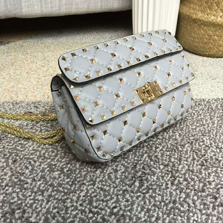 2018 VALENTINO GARAVANI ROCKSTUD SPIKE SMALL BAG 0123