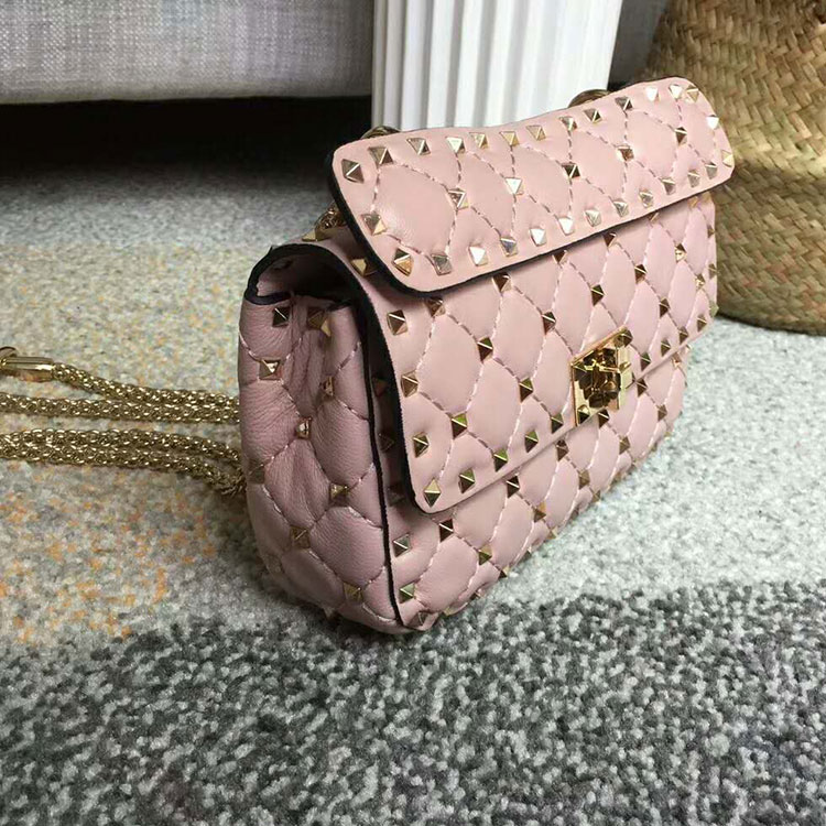 2018 VALENTINO GARAVANI ROCKSTUD SPIKE SMALL BAG 0123