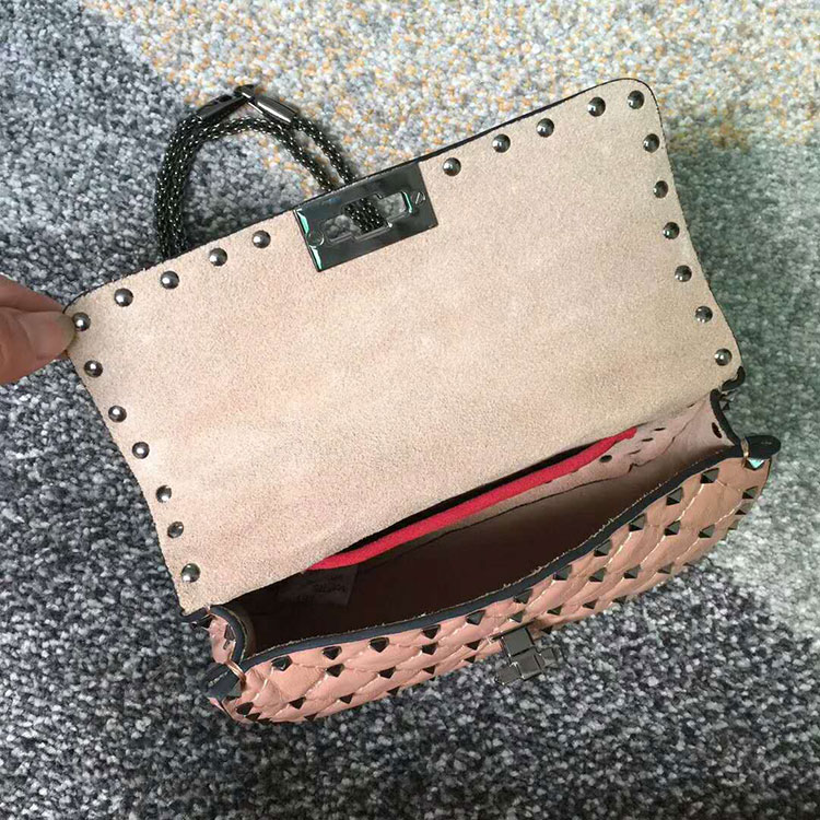 2018 VALENTINO GARAVANI ROCKSTUD SPIKE SMALL BAG 0123