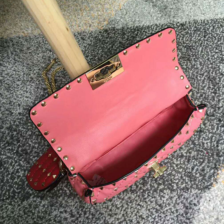 2018 VALENTINO GARAVANI ROCKSTUD SPIKE SMALL BAG 0123