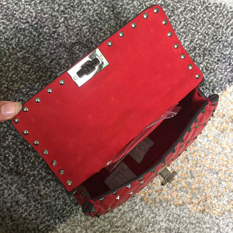 2018 VALENTINO GARAVANI ROCKSTUD SPIKE SMALL BAG 0123