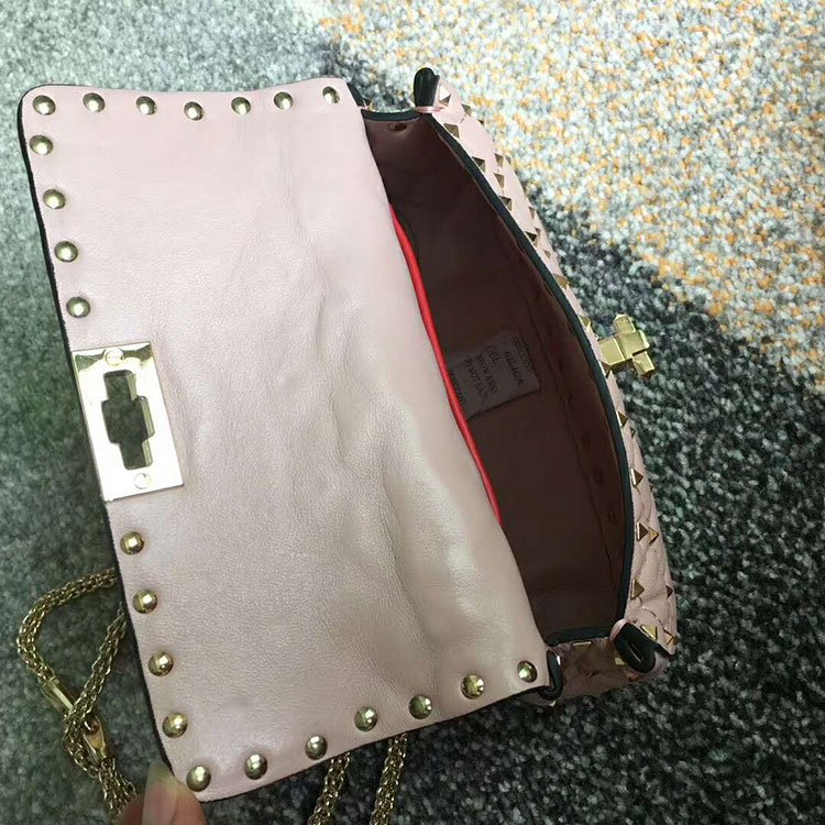 2018 VALENTINO GARAVANI ROCKSTUD SPIKE SMALL BAG 0123