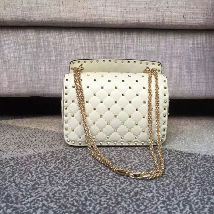 2018 VALENTINO MEDIUM ROCKSTUD SPIKE CHAIN BAG 0122