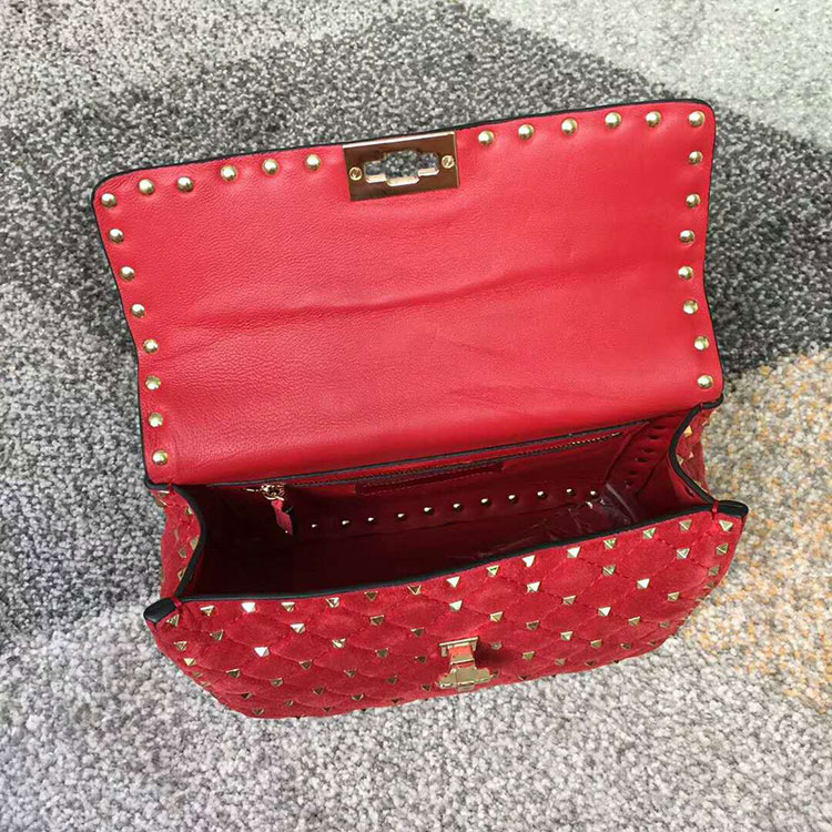 2018 VALENTINO MEDIUM ROCKSTUD SPIKE CHAIN BAG 0122