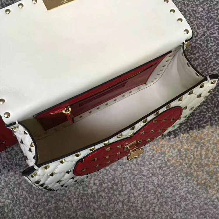 2018 VALENTINO MEDIUM ROCKSTUD SPIKE CHAIN BAG 0122