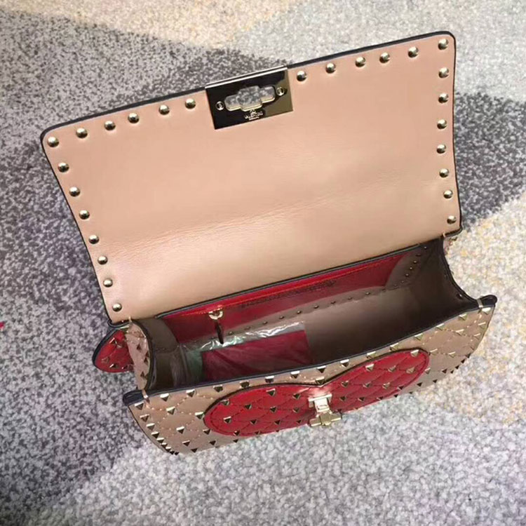 2018 VALENTINO MEDIUM ROCKSTUD SPIKE CHAIN BAG 0122