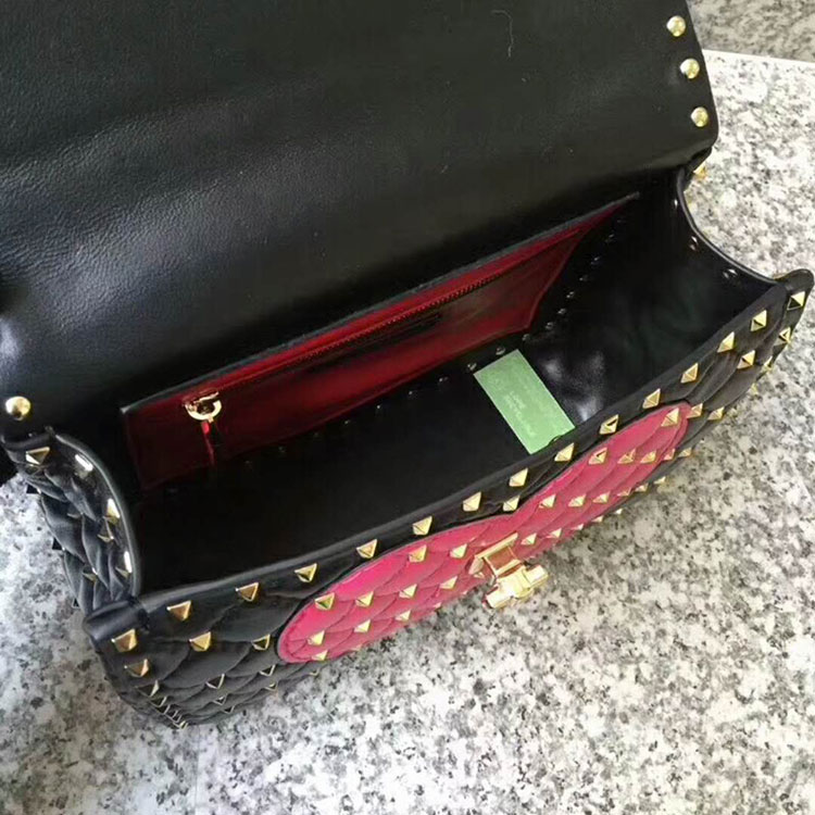 2018 VALENTINO MEDIUM ROCKSTUD SPIKE CHAIN BAG 0122