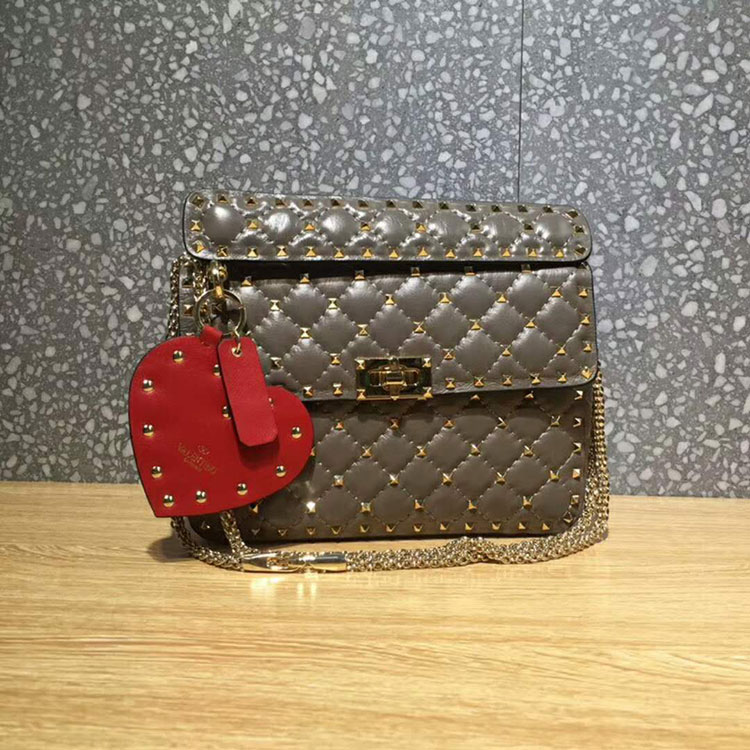 2018 VALENTINO MEDIUM ROCKSTUD SPIKE CHAIN BAG