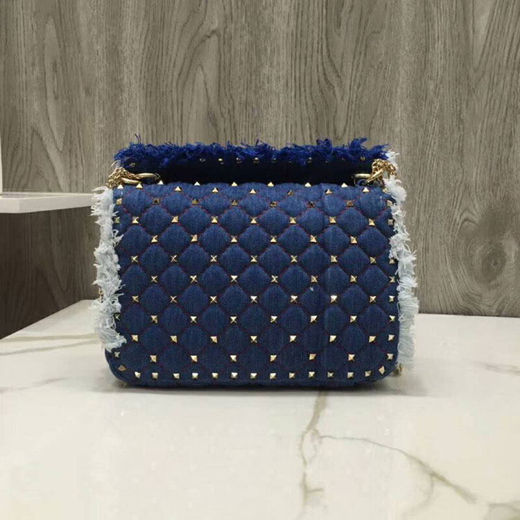 2018 VALENTINO MEDIUM ROCKSTUD SPIKE CHAIN BAG