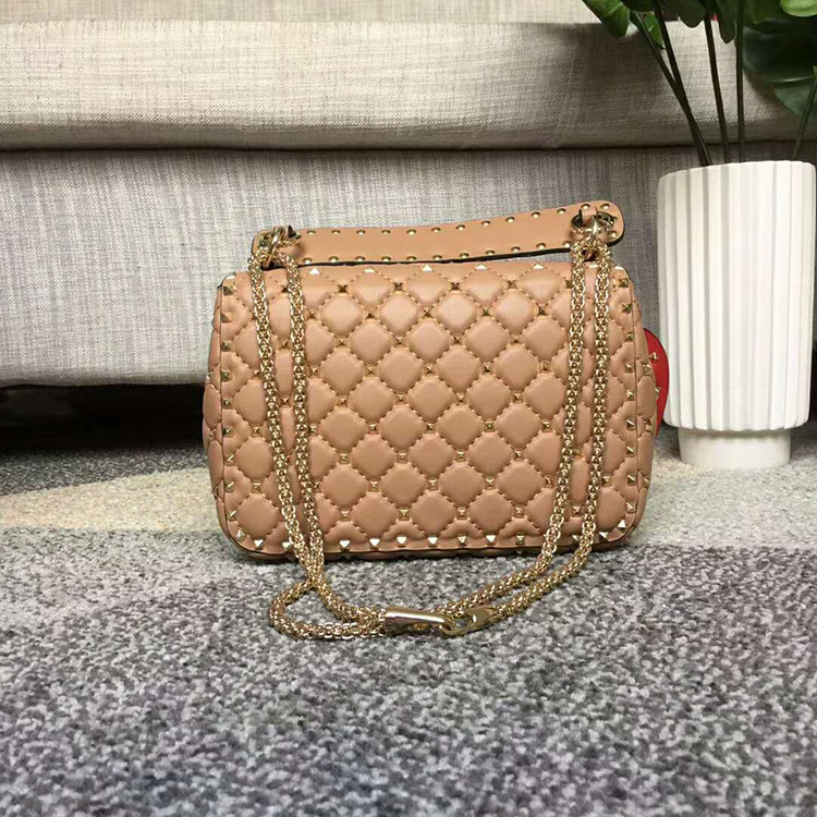 2018 VALENTINO MEDIUM ROCKSTUD SPIKE CHAIN BAG