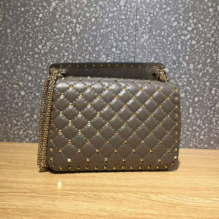 2018 VALENTINO MEDIUM ROCKSTUD SPIKE CHAIN BAG