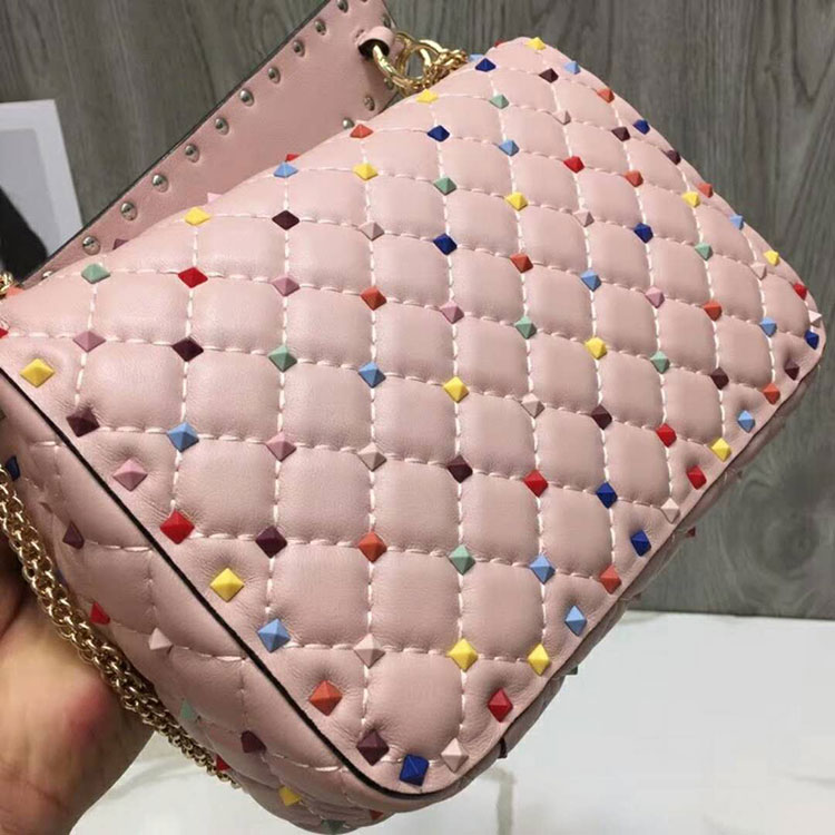 2018 VALENTINO MEDIUM ROCKSTUD SPIKE CHAIN BAG