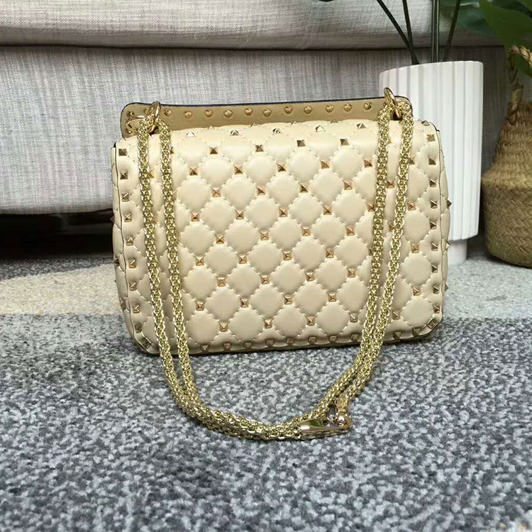 2018 VALENTINO MEDIUM ROCKSTUD SPIKE CHAIN BAG