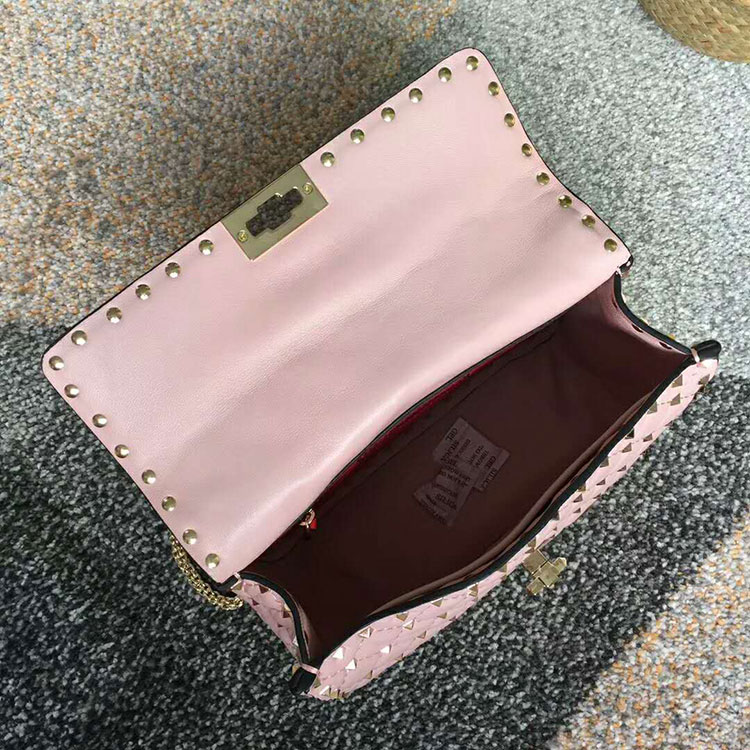 2018 VALENTINO MEDIUM ROCKSTUD SPIKE CHAIN BAG