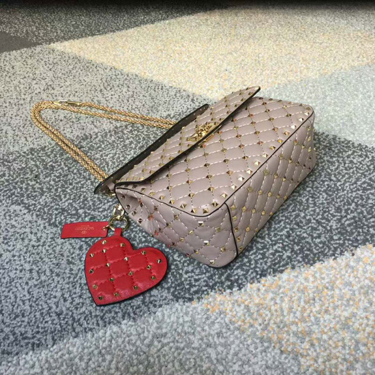 2018 VALENTINO MEDIUM ROCKSTUD SPIKE CHAIN BAG