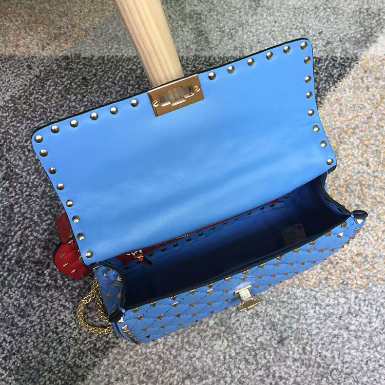 2018 VALENTINO MEDIUM ROCKSTUD SPIKE CHAIN BAG