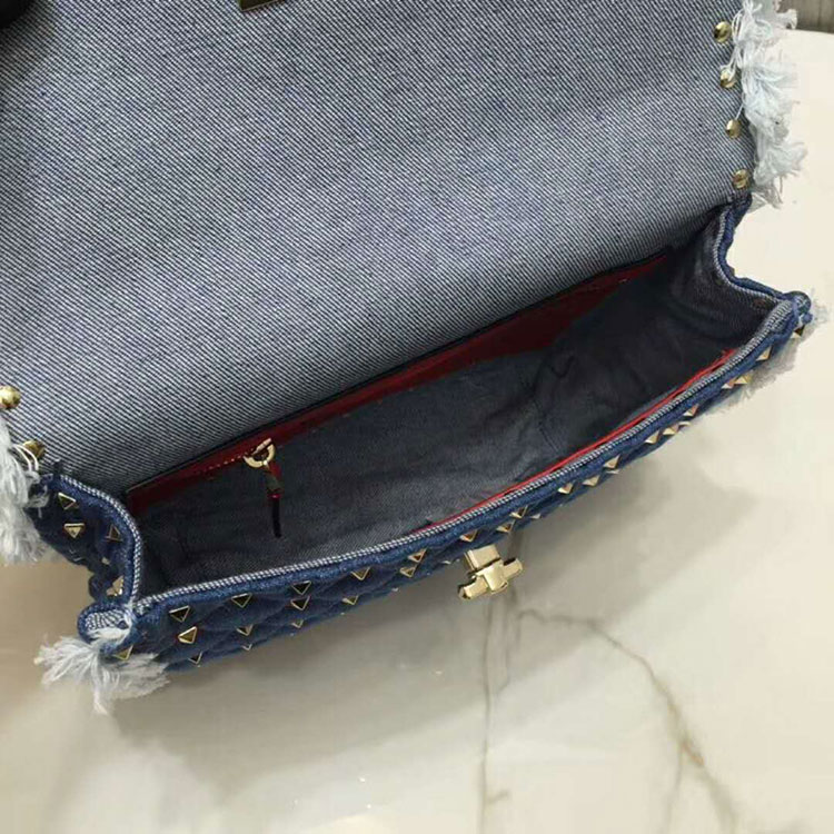 2018 VALENTINO MEDIUM ROCKSTUD SPIKE CHAIN BAG