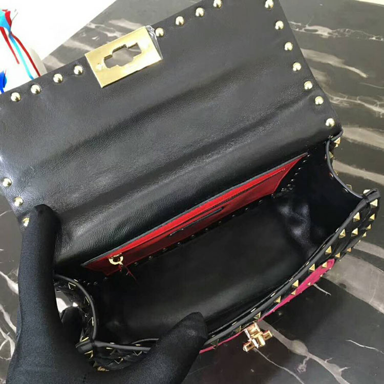 2018 VALENTINO MEDIUM ROCKSTUD SPIKE CHAIN BAG