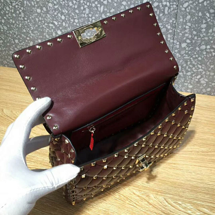 2018 VALENTINO MEDIUM ROCKSTUD SPIKE CHAIN BAG