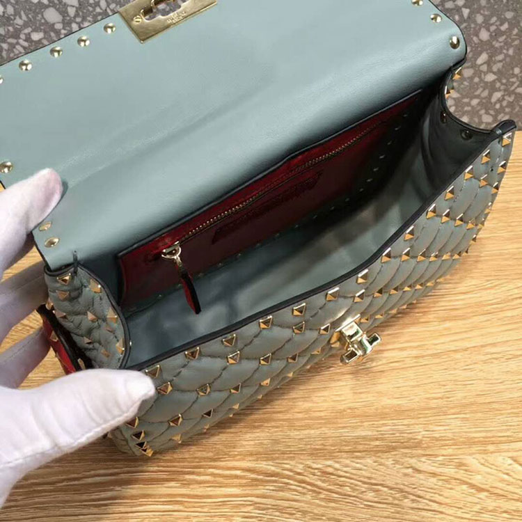 2018 VALENTINO MEDIUM ROCKSTUD SPIKE CHAIN BAG