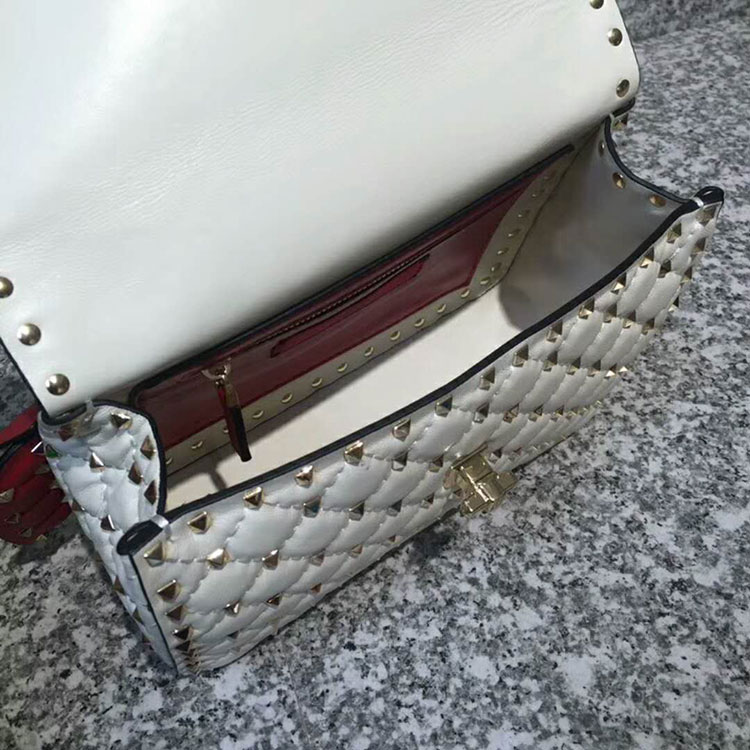 2018 VALENTINO MEDIUM ROCKSTUD SPIKE CHAIN BAG