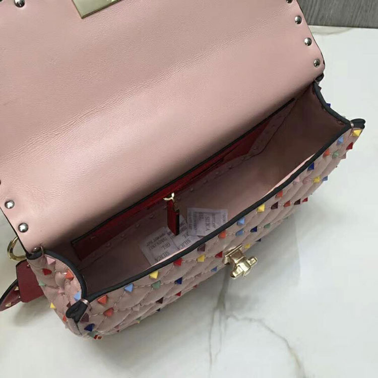 2018 VALENTINO MEDIUM ROCKSTUD SPIKE CHAIN BAG