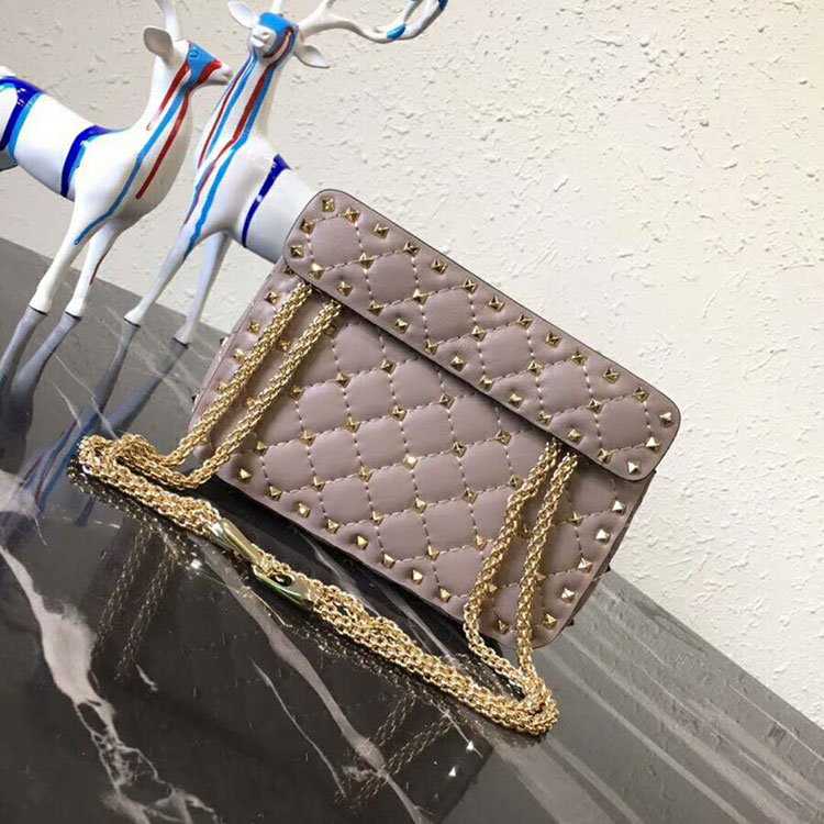 2018 VALENTINO ROCKSTUD SPIKE SMALL CHAIN BAG