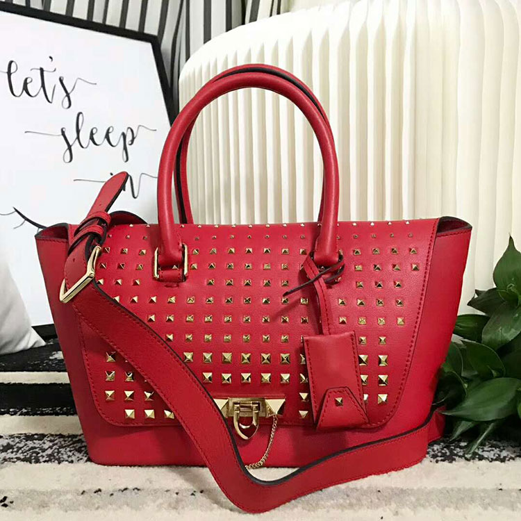 2018 VALENTINO SMALL DEMILUNE DOUBLE HANDLE BAG V2047